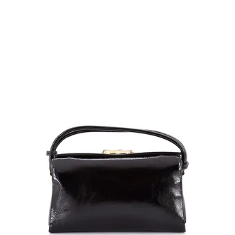 Gucci Double G Top Handle Bag Patent Medium