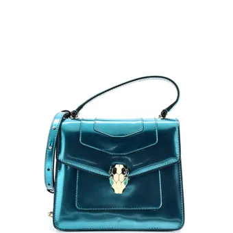 Bvlgari Serpenti Forever Top Handle Bag Patent Small