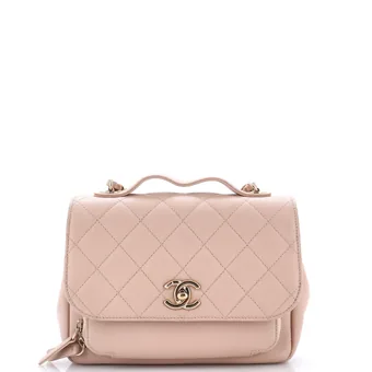 Chanel Business Affinity Flap Bag Quilted Caviar Small
